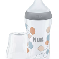 NUK Perfect Match Шише РР 260мл със Силиконов Биберон за Хранене M 3+ месеца с Клонче