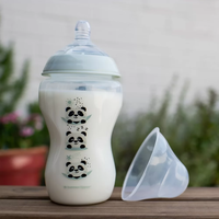 Tommee Tippee ШИШЕ ЗА ХРАНЕНЕ EASI VENT 340 ml 3м+ РОЗОВ/ПАНДИ