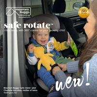 Mountain Buggy Safe Rotate i-Size Детско Столче за Кола с Подвижна Подложка за Новородено + IsoFix База