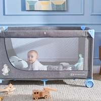 Бебешка преносима кошара KinderKraft JOY, Синя
