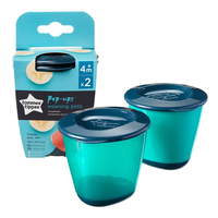 Tommee Tippee ГОЛЕМИ КОНТЕЙНЕРИ ЗА ХРАНА 4м+ (2бр./оп.)