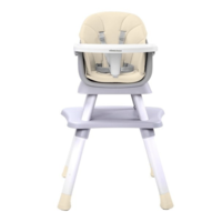 KikkaBoo Стол за хранене 6 в 1 EAT N PLAY BEIGE