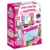  Детска кухня Buba Little Chef 008-921A, Куфар, Розова 