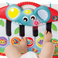 PLAYGRO 4-В-1 МУЗИКАЛНО ПИАНО ЗА РЪЦЕ/КРАЧЕТА СЪС СВЕТЛИНИ 0М+