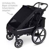 ABC Design Детска Количка за Колело Bicycle Trailer Tour Ink with 2 Comfort Seats & Air Wheels