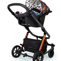 Промопакет Cosatto Giggle Quad Charcoal Mister Fox 3в1 + i-Size база и чувалче за крака