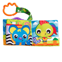 PLAYGRO ТЕКСТИЛНА КНИЖКА-ГРИЗАЛКА ДЕН ВЪВ ФЕРМАТА 3М+
