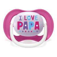 Philips AVENT SCF080 Комплект 2 Броя Ортодонтични Залъгалки Ultra Air Animals 6-18м+ Декорация Надпис и Балон в Кутия за Стерилизиране