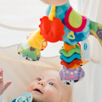 Playgro Activity Friend Конче Хоп Троп Плюшена активна играчка за закачване на количка или столче за кола от 0м+