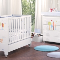 Скрин с вана за къпане и повивалник B947 white/white blue