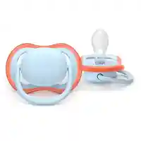 Philips AVENT SCF087/01 Комплект 2 Броя Ортодонтични Силиконови Залъгалки Ultra Air от 0-6м+ Пастелни Едноцветни в Кутия за Стерилизиране