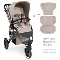 ABC Design Running Stroller Salsa 5 Run Camel Комбинирана Спортна Детска Количка