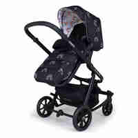 Комплект количка Cosatto Giggle Quad NIGHT RAINBOW 5в1, i-Size база и чувалче за крака
