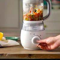 Philips Avent SCF885/01 Комбиниран Уред за Приготвяне на Пара на Здравословна Бебешка Храна и Блендер 4 в 1