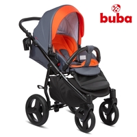  Бебешка количка 3в1 Buba Bella 713, Pewter-Orange 
