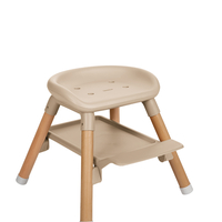 KikkaBoo Стол за Хранене 6в1 Woody Beige 2024