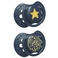Силиконова залъгалка 2 бр Stardust 18м+