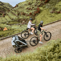 ABC Design Детска Количка за Колело Bicycle Trailer Tour Olive with 2 Comfort Seats & Air Wheels