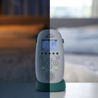 Philips AVENT SCD731/52 DECT Бебефон Температурен Сензор с Успокояваща Нощна Светлина и Приспивни Песни и Нощен Проектор