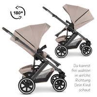 ABC Design Salsa 5 Air Camel Комбинирана Детска Количка 2 в 1