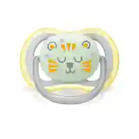 Philips AVENT SCF085/13 Комплект 2 Броя Ортодонтични Залъгалки Ultra Air 18м+ Декорация Лъв и Облак в Кутия за Стерилизиране