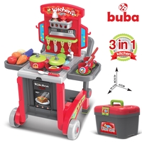  Детска кухня Buba Little Chef 008-930, Куфар, Червена 