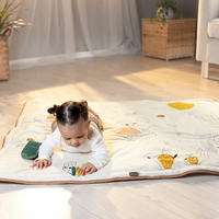 Tiny Love Soft Super Mat Меко бебешко килимче за игра от серията Garden of Adventures с размер 125.5х110 см. 9 увлекателни активности за развитие 0м+