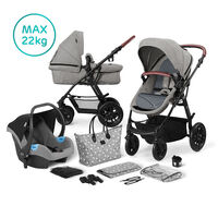  Количка KinderKraft Xmoov, 3в1, Сива 