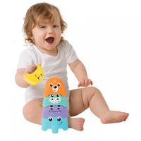 PLAYGRO АКТИВНА ИГРАЧКА КУЛА ОТ КУПИЧКИ ЖИВОТНИ 12-36М