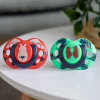 Tommee Tippee Ортодонтични Залъгалки Fun Friends 18-36М+ 2 Броя Кафяви Мечета