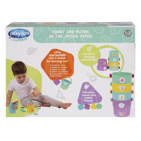 PLAYGRO АКТИВНА ИГРАЧКА КОФИЧКИ С ЖЕТОНИ ЗА БРОЕНЕ И СОРТИРАНЕ 12-36М
