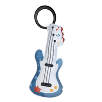 Tiny Love Мека текстилна музикална играчка Китара от колекция Tiny Rockers с клипс за закачане на количка музикална кутия с 5 рокендрол мелодии 0м+