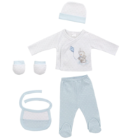 Interbaby Детски Комплект за Изписване Син 5 Части 0-6М+ DSET01 DSET02