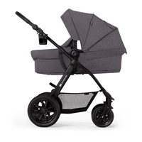 Количка KinderKraft Xmoov 2023, 3в1, Тъмно сива
