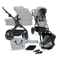  Количка KinderKraft B-TOUR, 3в1, Светлосива 