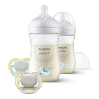 Philips Avent КОМПЛЕКТ за Бебе Natural Response 3.0 Шишета РР 2 х 260мл + 2 х Залъгалки (0-6) Море