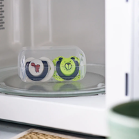 Tommee Tippee Ортодонтични Залъгалки Fun Friends 0-6M+ 2 Броя Зелено Мече