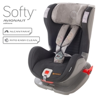  Столче за кола Avionaut Glider Softy с IsoFix F.01 , 9-25 кг,Черно/Сиво 