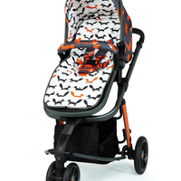 Комплект количка Cosatto Giggle 3 Charcoal Mister Fox 5в1, i-Size база и чувалче за крака