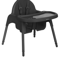 KikkaBoo Стол за Хранене 2в1 Jammy Black