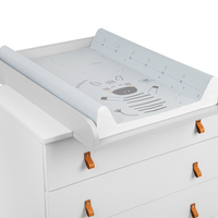 KikkaBoo Мека PVC Подложка за Повиване 80х50см Stripy Friends