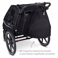 ABC Design Детска Количка за Колело Bicycle Trailer Tour Ink with 2 Comfort Seats & Air Wheels