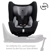 ABC Design Reboard Car Seat Lily i-Size 0 - 4 years Кош за Новородено Graphite