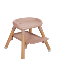 KikkaBoo Стол за Хранене 6в1 Woody Pink 2024