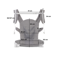  Ергономична раница KinderKraft HUGGY, Звездички 