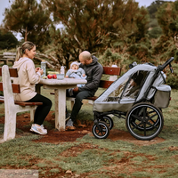 ABC Design Детска Количка за Колело Bicycle Trailer Tour Ink with 2 Comfort Seats & Air Wheels