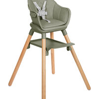 KikkaBoo Стол за Хранене 6в1 Woody Army Green 2024