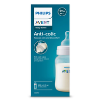 Philips Avent SCY103/01 Шише за Хранене Anti-Colic 260 мл с Биберон със Сила на Потока 2 от 1м+
