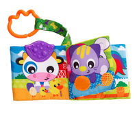 PLAYGRO ТЕКСТИЛНА КНИЖКА-ГРИЗАЛКА ДЕН ВЪВ ФЕРМАТА 3М+