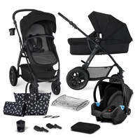 Количка KinderKraft Xmoov 2023, 3в1, Черна